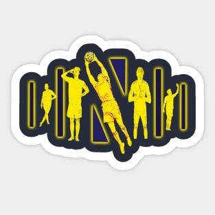 Nashville Soccer Player Logo Sticker